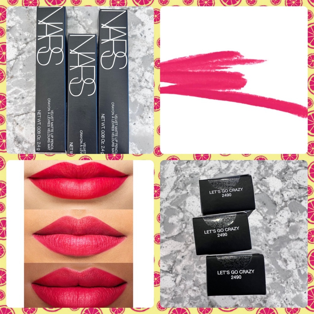 NARS Velvet Matte Lip Pencil Lipstick Bundle ‘Let’s Go Crazy’